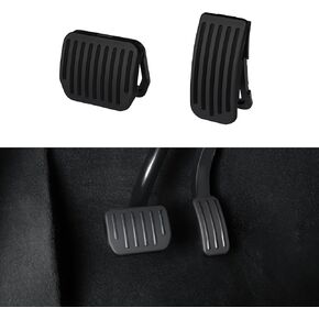 أغطية دواسات لسيارة Tesla Model Y Juniper 2026 2025 / Y 2024 2023، موديل 3 2023، أغطية غاز الفرامل الألومنيوم غير القابلة للانزلاق، ملحقات غطاء وسادات دواسة القدم بدون حفر، أسود in Kuwait