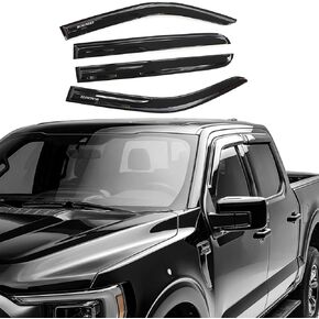 Rain Guards Side Window Visor Vent Outside Mount Fits for Ford F150 Extended Cab/Super Cab 2015-2025 for 2017-2025 F250/350 SuperDuty Super Cab in Kuwait
