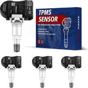 Pre-Programmed Tire Pressure Monitoring Sensor Fit for Jeep - 2021-2024 Gladiator Grand Cherokee Wrangler, Wagoneer, for:Maserati Granturismo Grecale 4PCS 433MHz OE-68339096AB, 68339096AA in Kuwait