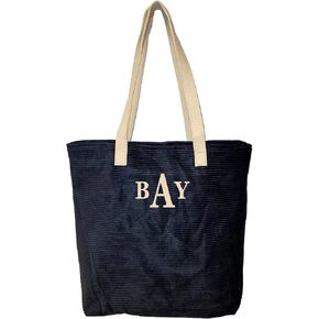 SONA G DESIGNS حقيبة يد مطرزة مخصصة مع حرف واحد فقط - حقيبة سروال قصير بسحاب للإغلاق للنساء in Kuwait