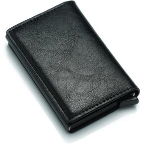 محفظة Simplofficial SIMPL Toggl™، محفظة جلدية أصلية للرجال، حجب RFID، حامل بطاقة الائتمان مضاد للسرقة، محافظ منبثقة تلقائيًا (أزرق داكن) in Kuwait