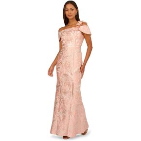 Adrianna Papell 3D Floral Jacquard Gown in Saudi Arabia