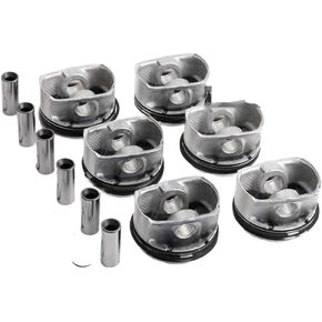 Piston Rings Set With Pins Compression Ratio 10.7 To 1 11257558528 11257559434 Compatible With E90 E60 E83 128i 328i 528i X1 N52 3.0L Engines in Kuwait