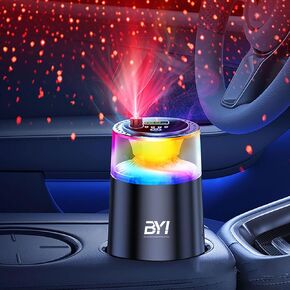 Smart Car Air Freshener with RGB Ambient Light, Galaxy Cloud Mist, Auto On/Off, Built-in Battery, Car Aroma Diffuser, Home, Office (4 Essential Oil Box), Long-Lasting Scent in Saudi Arabia