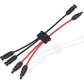 Solar Parallel Connectors for 2 Solar Panels, Tool-Free MC4 Solar Cable Splitter, Y Branch Solar Panel Splitter, 2 to 4 Solar Parallel Adapter IP68 Waterproof (FMM/MFF) in Kuwait