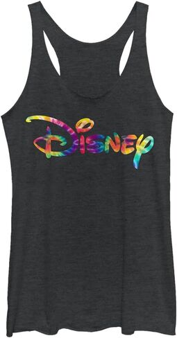 تي شيرت بدون أكمام نسائي بشعار Disney Tie Dyefill بظهر Racerback in Saudi Arabia