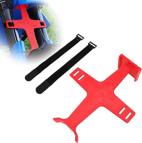 Dirt Bike Fork Saver,Universal Motorcycle Suspension Support Brace Fork Protector Guards with Binding Straps Fits 11 inches Dirt Bike Motocross (Black) in Kuwait