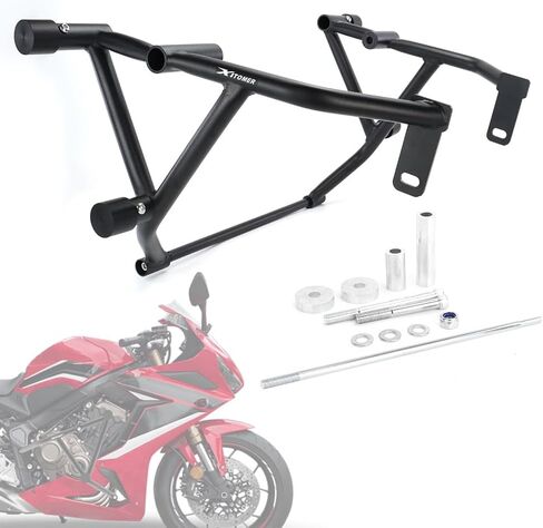 Xitomer Stunt Engine Guard متوافق مع CBR650R 2019-2023 CBR 650R CB650R 2019-2023 Crash Cage Motorcycle Crash Bar Race Rail Stunt Cage Highway Bar in Kuwait