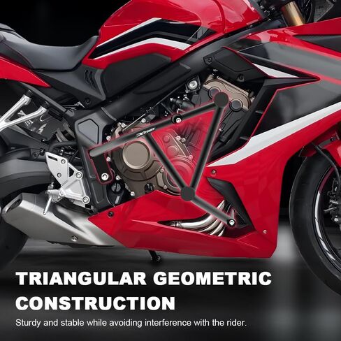 Xitomer Stunt Engine Guard متوافق مع CBR650R 2019-2023 CBR 650R CB650R 2019-2023 Crash Cage Motorcycle Crash Bar Race Rail Stunt Cage Highway Bar in Kuwait