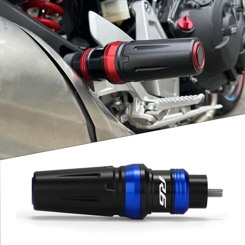 Motorcycle Exhaust Sliders Crash Protector Compatible with Y.amha YZF R6 2006 2007-2017 2018 2019 2020 2021 | Frame Slider Falling Protection YZFR6 YZF-R6 YZF600 Accessories (Black) in Saudi Arabia