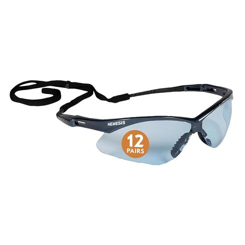 KleenGuard V30 Nemesis Safety Glasses (22611), Smoke Anti-Fog Lens, Red Frame, 12 Pairs / Case in Saudi Arabia