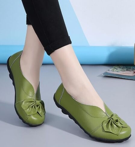 Women Fashion Bowknot Flats Comfort Pointed Toe Dress Shoes for Casual Driving Evening Going Office Shopping Standing in Saudi Arabia