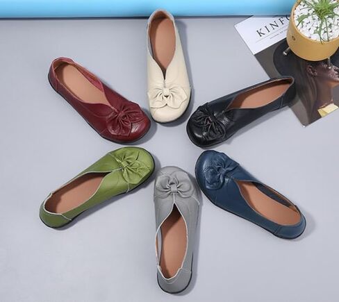 Women Fashion Bowknot Flats Comfort Pointed Toe Dress Shoes for Casual Driving Evening Going Office Shopping Standing in Saudi Arabia