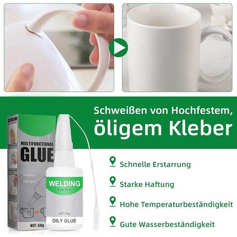 2PCS Welding High-Strength Oily Glue Universal Super Glue for Metal, Plastic, Wood, Ceramics, Leather, Glass in Saudi Arabia