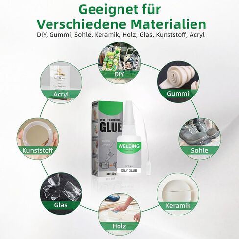 2PCS Welding High-Strength Oily Glue Universal Super Glue for Metal, Plastic, Wood, Ceramics, Leather, Glass in Saudi Arabia