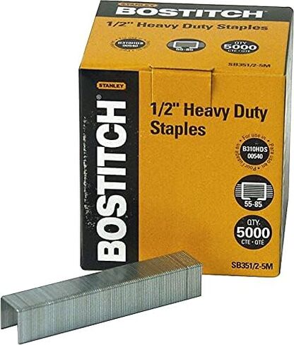 Bostitch SB35125M Heavy-Duty Premium Staples, 1/2-Inch Leg Length, 5000/Box in Saudi Arabia