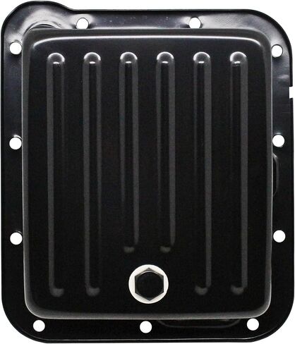 Steel Transmission Pan Fits Ford C4 (Pan Fill Style Only) – Stock Capacity – Black – With Drain Plug in Saudi Arabia