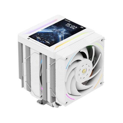 Thermalright Peerless Assassin 120 Vision MAX ARGB Black CPU Air Cooler, Twin Tower Radiator 2150RPM,480x854 Resolving Power IPS Screen with 5’’,Computer Cooler for Intel lga1851/1700/115x,AM4/AM5 in Saudi Arabia
