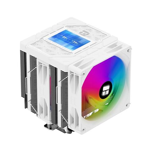 Thermalright Peerless Assassin 120 Vision MAX ARGB Black CPU Air Cooler, Twin Tower Radiator 2150RPM,480x854 Resolving Power IPS Screen with 5’’,Computer Cooler for Intel lga1851/1700/115x,AM4/AM5 in Saudi Arabia