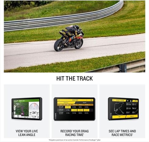 Garmin zumo XT3, 6" Rugged Motorcycle GPS, Lean Angles, Custom Route Planning, Adventurous Navigation, Garmin Performance Package Plan Option for Drag Racing Timer w/ Wearable4U PowerBank Bundle in Saudi Arabia