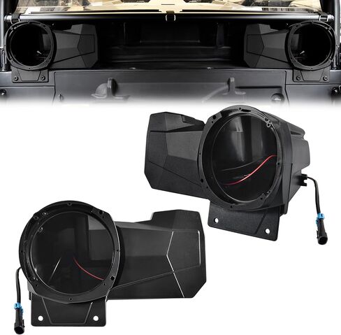 حاويات سماعات رياضية للمقعد الخلفي من KEWISAUTO، حاملات حوامل تدعم مكبرات صوت 6.5 بوصة لـ Polaris RZR XP 1000/XP 4 1000 2024+ ملحقات (2 قطعة) in Saudi Arabia