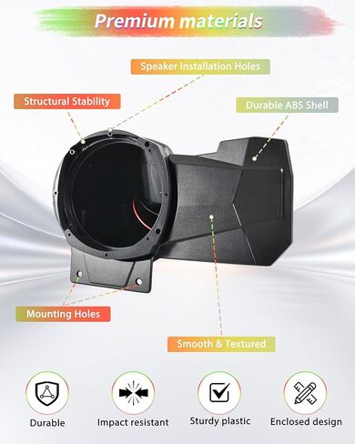 حاويات سماعات رياضية للمقعد الخلفي من KEWISAUTO، حاملات حوامل تدعم مكبرات صوت 6.5 بوصة لـ Polaris RZR XP 1000/XP 4 1000 2024+ ملحقات (2 قطعة) in Saudi Arabia