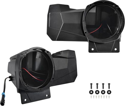حاويات سماعات رياضية للمقعد الخلفي من KEWISAUTO، حاملات حوامل تدعم مكبرات صوت 6.5 بوصة لـ Polaris RZR XP 1000/XP 4 1000 2024+ ملحقات (2 قطعة) in Saudi Arabia