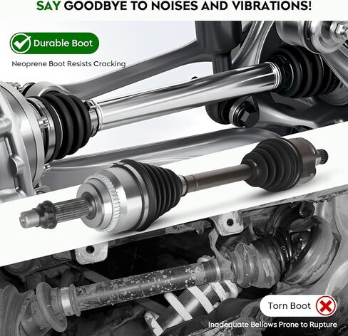 Front Left Drive Side CV Axle Shaft Assembly Fit for Toyota Camry 2.4L 2002-2009, for Solara 2.4L 2004-2008, for Highlander 2.4L 2001-2007, FWD Gas Only in Saudi Arabia