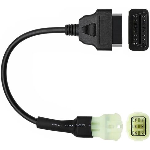 كابل دراجة نارية obd لدراجة نارية كاواساكي 6pin 6 دبوس إلى 16pin محول تشخيص obd2 كابل CANBUS مناسب لـ Kawasaki Z900RS/Z800/Z900/Z1000/ZX10R/ZX14R/H2 Euro 4 محول Motorrad in Saudi Arabia