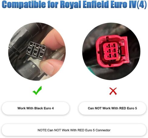 كابل محول obd2 مناسب لـ Royal Enfield Classic 350 Reborn، Himalayan 411، Interceptor 650، Continental GT 650/535 Motorcycle 6 Pin to 16Pin Diagnosic Cable، يعمل مع قارئ رمز ELM327 ObdII in Kuwait