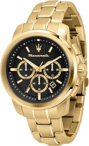 Men's Watch, Successo Collection, Chronograph Watch, Made of Stainless Steel and Yellow Gold PVD - R8873621013 in Kuwait