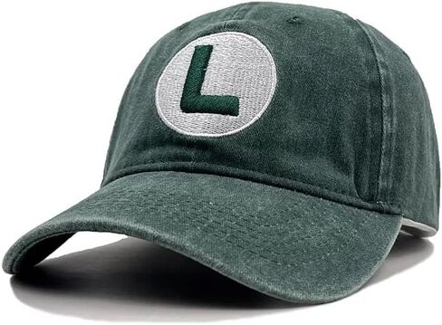 DCQ Baseball Cap for Men Mario Washed Embroidery Cosplay Flat caps Casual Hip Hop in Saudi Arabia