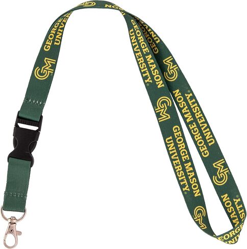 Desert Cactus George Mason University Lanyard GMU Patriots Car Keys ID Badge Holder Keychain Detachable Breakaway Snap Buckle (Green - New Branding) in Saudi Arabia