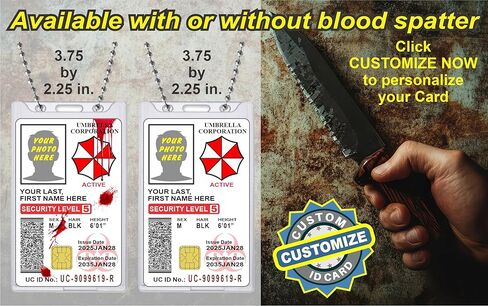 شارة تعريف شركة Resident Evil Umbrella Corporation [قابلة للتخصيص] تعريف فيلم الهالوين الجديد in Kuwait