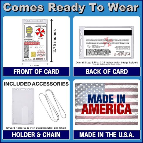 شارة تعريف شركة Resident Evil Umbrella Corporation [قابلة للتخصيص] تعريف فيلم الهالوين الجديد in Kuwait