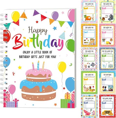 gisgfim Birthday Gift Card Book 5x7 Inches Greeting Cards Booklet Keeper Organizer Books appy Birthday Keepsake Personalized Present for Women Men Teens Party Supplies in Saudi Arabia