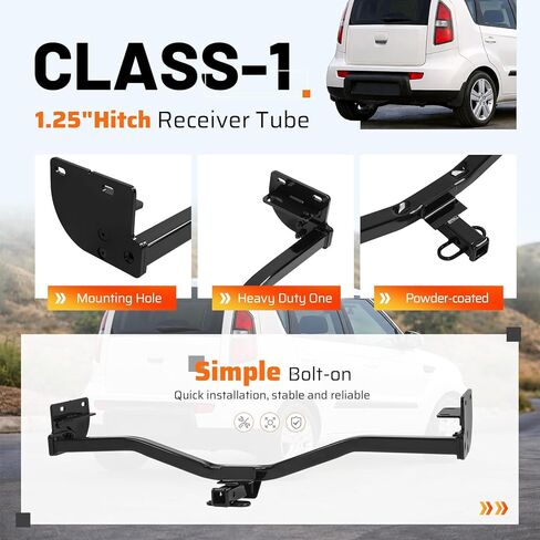 جهاز استقبال وصلة سحب المقطورة من الفئة 1 مقاس 1.25 بوصة متوافق مع جميع موديلات كيا سول 2010-2013 in Kuwait