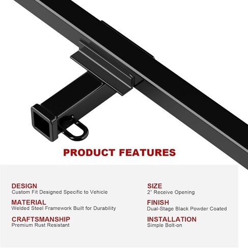 APS Rear Towing Hitch Receiver, Class 3 Trailer Hitch Compatible with Lexus TX350 TX500h TX550h+ 2024-2026 in Saudi Arabia