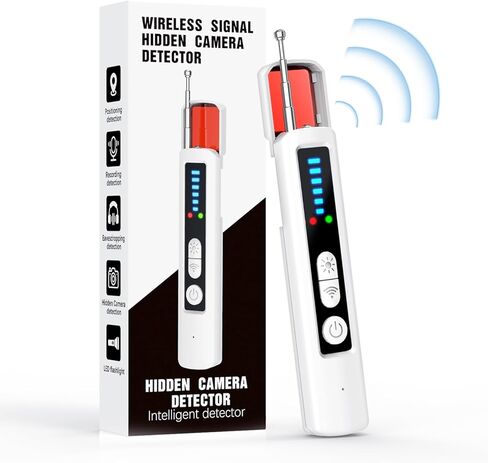 Upgraded Hidden Camera Detectors, Portable Camera Detectors, Bug Detector,GPS Tracker Detector,Rf Wireless Signal Scanner for Home, Hotel, Travel, Office, Bathroom, 6 Levels Sensitivity in Kuwait