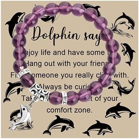FAADBUK Dolphin Gift Inspirational Gift for Dolphin Lover Dolphin Bracelet Animal Lover Gift Ocean Lover Gift in Saudi Arabia