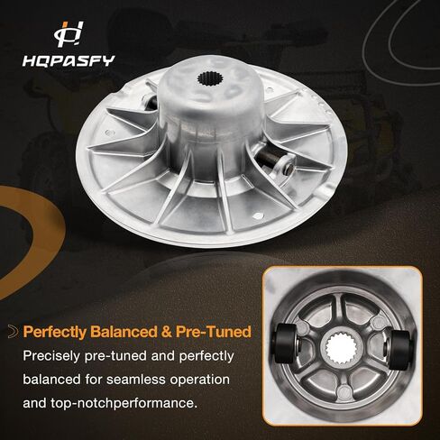 Primary & Secondary Clutch with Drive Belt, Compatible with Polaris 2017-2021 Ranger 500, 2014-2017 Ranger 570 EFI, 2014 & 2018-2019 Ranger Crew 570 EFI, Replaces# 1323255/1323119 in Saudi Arabia