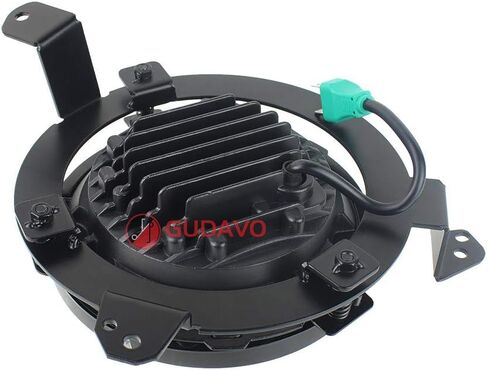 طقم محول المصابيح الأمامية للطرق الوعرة متوافق مع المصابيح الأمامية JK أو TJ على JL وGladiator يسمح باستخدام محول المصابيح الأمامية القوي من 9 إلى 7 بوصات (أسود) in Kuwait