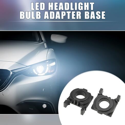 H7 LED Headlight Bulb Holder Adapter Socket Base Holders Clip for Ford Focus MK2 Fiesta Mondeo MK4 (Pack of 2) in Saudi Arabia