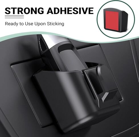 Car Key Box, Car Key Fob Holder Dash Mount, 2.17" x 2" Dashboard Storage Organizer, Universal Vehicle Console Storage Box Accessory (Black) in Saudi Arabia