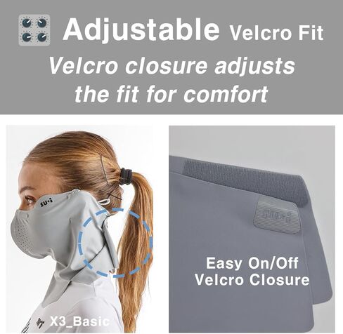 KOREA X-Series X3 Flex Basic Aqua-X UV Cooling Balaclava Mask with Nose Wire, Golf Running Outdoor Sports in Saudi Arabia