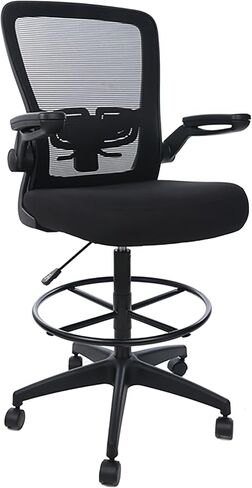كرسي صياغة بذراع شبكي من Boss Office Products، أسود in Saudi Arabia