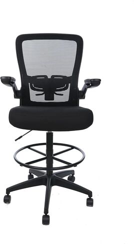 كرسي صياغة بذراع شبكي من Boss Office Products، أسود in Saudi Arabia