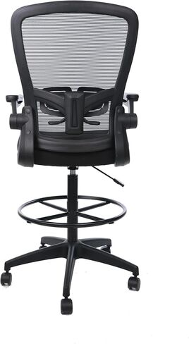 كرسي صياغة بذراع شبكي من Boss Office Products، أسود in Saudi Arabia