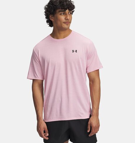 Under Armour UA Tech Vent SS Shirt, Pale Pink, XL in Saudi Arabia
