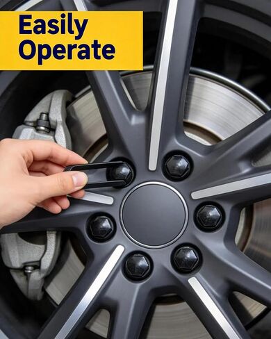 24PCS Lug Nut Covers for Au di - 20 Standard & 4 Locking Anti-Theft Wheel Center Caps Tire Screw Caps, Exact Fit 25mm, Includes Removal Tool - Compatible with Au di A1 A3 A4 A5 A6 A7 A8 (Black) in Saudi Arabia